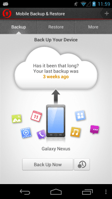 Capture d'écran de l'application Mobile Backup & Restore - #3