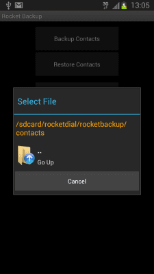 Capture d'écran de l'application Rocket Backup (SMS&Contacts) - #2