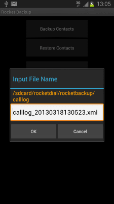 Capture d'écran de l'application Rocket Backup (SMS&Contacts) - #3