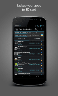 Capture d'écran de l'application Easy App Backup - #2