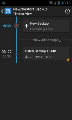 Capture d'écran de l'application GO Backup Pro - #3