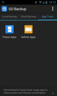 Capture d'écran de l'application GO Backup Pro - #6