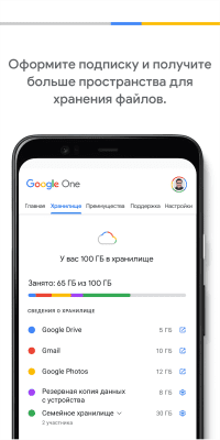 Capture d'écran de l'application Google One - #3
