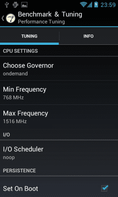 Capture d'écran de l'application Benchmark & Tuning (Full) - #3