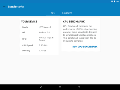 Capture d'écran de l'application Geekbench 4 - #9