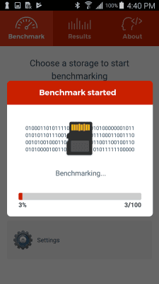 Capture d'écran de l'application A1 SD Bench - #2