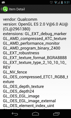 Capture d'écran de l'application Droid Examiner - #3