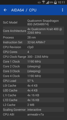 Capture d'écran de l'application AIDA64 - #3