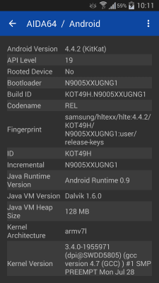 Capture d'écran de l'application AIDA64 - #6