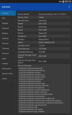 Capture d'écran de l'application AIDA64 - #9