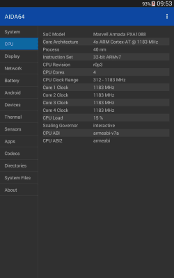 Capture d'écran de l'application AIDA64 - #10