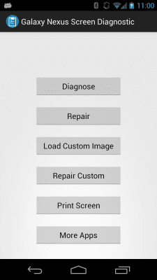 Capture d'écran de l'application Screen Diagnostic - #1