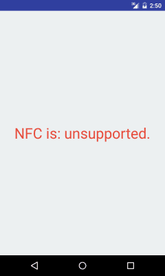 Capture d'écran de l'application NFC Enabled? - #2