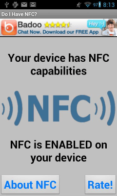 Capture d'écran de l'application Do I Have NFC - #1