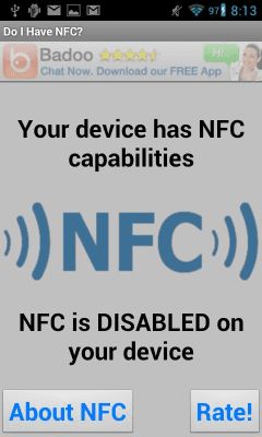 Capture d'écran de l'application Do I Have NFC - #2