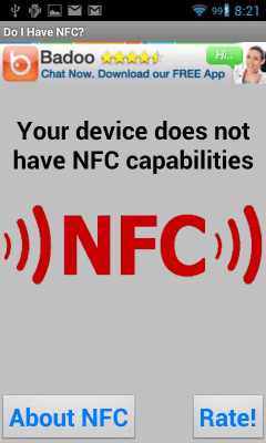 Capture d'écran de l'application Do I Have NFC - #3