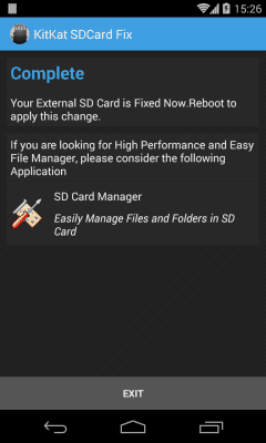 Capture d'écran de l'application KitKat SDCard Fix - #2