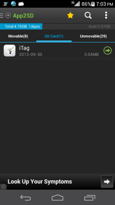 Capture d'écran de l'application App2SD & App Manager - #4