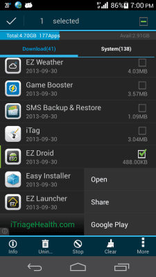 Capture d'écran de l'application App2SD & App Manager - #8