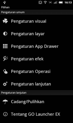 Capture d'écran de l'application GO LauncherEX Indonesia language - #2