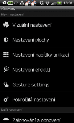 Capture d'écran de l'application GO LauncherEX czech language - #2