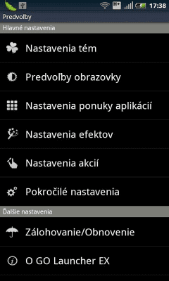 Capture d'écran de l'application GO LauncherEX Slovak langpack - #2