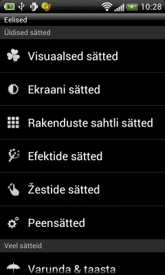 Capture d'écran de l'application GO LauncherEX Estonian language - #2