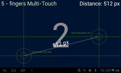 Capture d'écran de l'application Multi-Touch test - #1