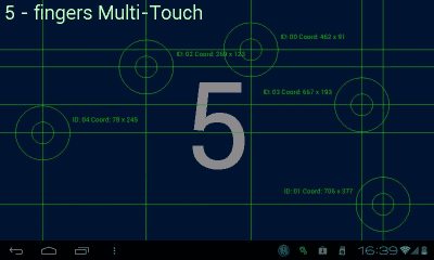 Capture d'écran de l'application Multi-Touch test - #2