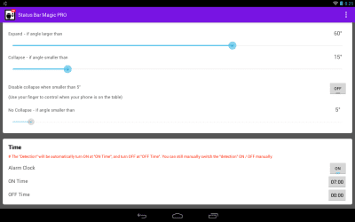Capture d'écran de l'application Barre d'état magique - #6