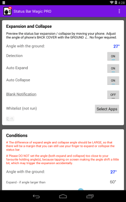 Capture d'écran de l'application Barre d'état magique - #7