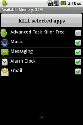 Capture d'écran de l'application Advanced Task Killer - #1