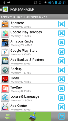 Capture d'écran de l'application TaskManager-MobilePhoneSpeedup - #2