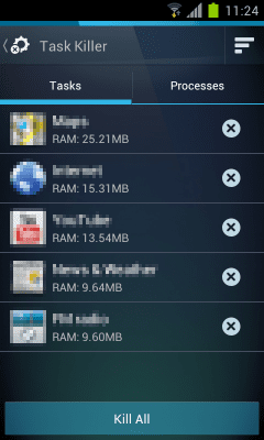 Capture d'écran de l'application Gestionnaire de tâches et de batteries AVG - #3