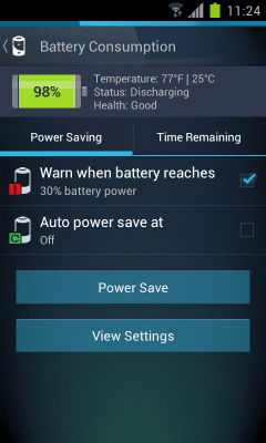 Capture d'écran de l'application Gestionnaire de tâches et de batteries AVG - #4