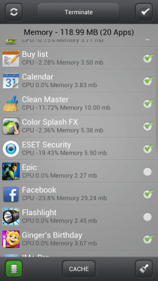 Capture d'écran de l'application Gestionnaire de tâches Balu - #3