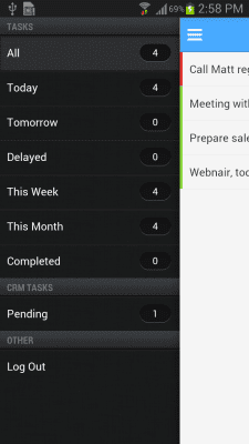 Capture d'écran de l'application Zoho Taskz - #3