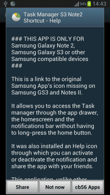 Capture d'écran de l'application Task Manager Note 2 Shortcut - #5