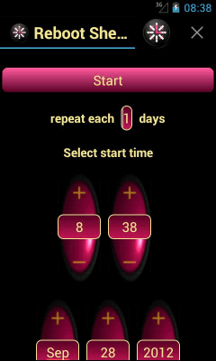 Capture d'écran de l'application Réinitialisation à l'heure prévue - #5