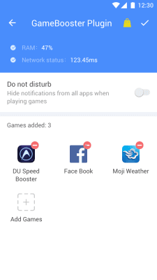 Capture d'écran de l'application Game Booster (Plugin) - #2
