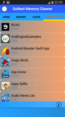 Capture d'écran de l'application Memory Cleaner Go Next ! - #4