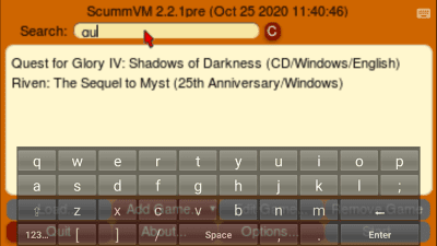 Capture d'écran de l'application ScummVM - #4