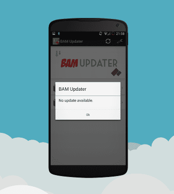 Capture d'écran de l'application BAM Updater - #4