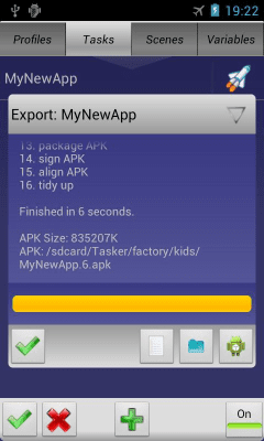 Capture d'écran de l'application Tasker App Factory - #4