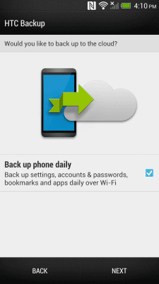 Capture d'écran de l'application HTC Backup - #2