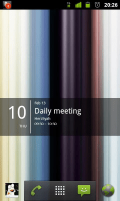 Capture d'écran de l'application MYCOLORSCREEN Simple Calendar Widget - #1