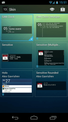 Capture d'écran de l'application MYCOLORSCREEN Simple Calendar Widget - #5