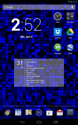Capture d'écran de l'application MYCOLORSCREEN Simple Calendar Widget - #7
