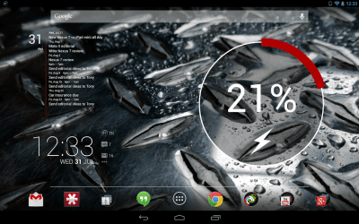 Capture d'écran de l'application MYCOLORSCREEN Simple Calendar Widget - #8