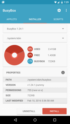 Capture d'écran de l'application BusyBox for Android - #1